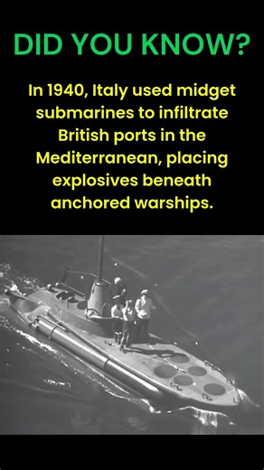 Midget Sub Sabotage #WW2 #Italy #Navy