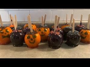 Halloween Themed Candy Apples