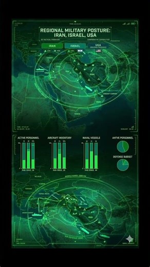 Comparative analysis of Iran, Israel, and USA regional military capabilities and tactical deployment