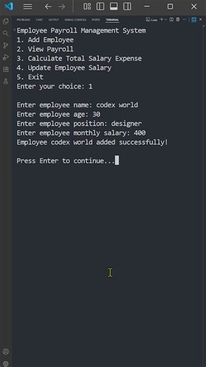 [02] Python Payroll Management System | Project Overview | Python Short | Codex People