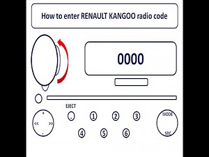 Learn How To Enter Renault Kangoo Radio Code