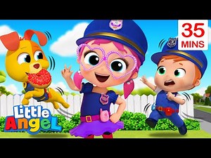 Jill’s A Police Officer! + More Little Angel Kids Songs & Nursery Rhymes