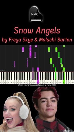 Snow Angels by Freya Skye & Malachi Barton (Zombies 4 OST) piano cover / tutorial + sheet music