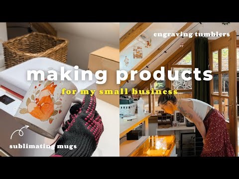 Sublimating Mugs and Mousepads for my Small Business ✿ Studio Vlog 35