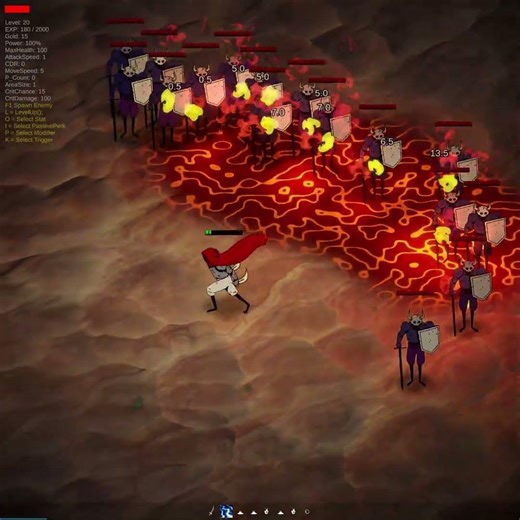 DJINN SCROLLS : LAVA (FIRE+EARTH) #games #3dgamedevelopment #gaming #gamedevelopment #indiegame