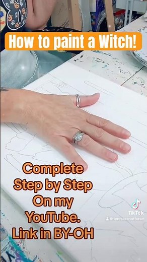 Easiest Witch Painting Tutorial for Beginners