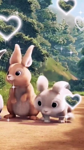 Magical Animated Rabbits in a Forest Discovery