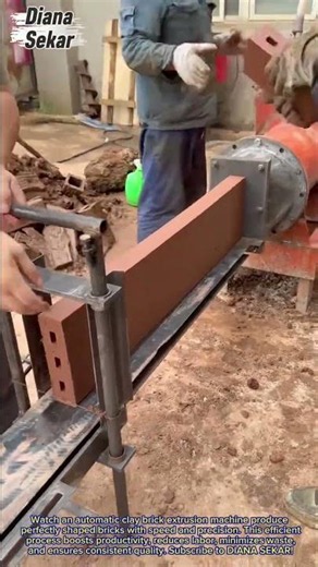 Amazing Automatic Clay Brick Extrusion Machine | Fast Brick Manufacturing Process