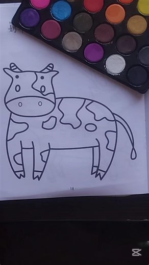 Cute Cow Drawing #art #coloringadventure #drawing #painting #jituseasyart #easyartlover #coloring