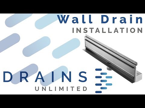 Drains Unlimited DUW Series Wall Recessed Linear Floor Drain Installation Video