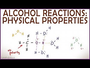 Physical Properties of Alcohol: Hydrogen Bonding; Solubility and Boiling Point Video Lecture - MCAT