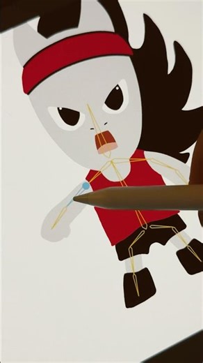 Toonsquid test rig #animation #vectorart #2danimation