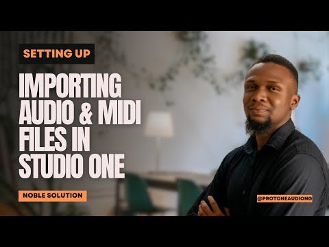 Importing Audio and Midi Files Into Studio One