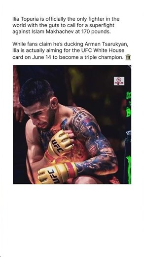 Ilia Topuria is Not Ducking Arman!