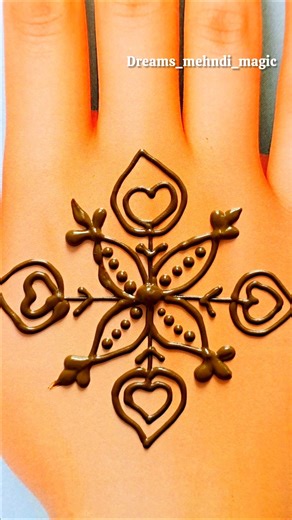 Easy 1mint trick Easy Mehndi Design Beginners Try This""Most Viral Back Hand Mehndi Trick 2026
