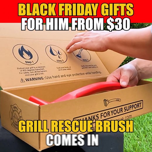 1.1M views · 902 reactions | Shopping for your grill guy? Grill Rescue is the bristle free brush he will love this Black Friday. | Rescue Co. | Facebook