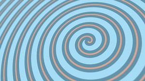 Download Hypnotic blue and yellow circus spiral motion background - loopable and full hd. for free