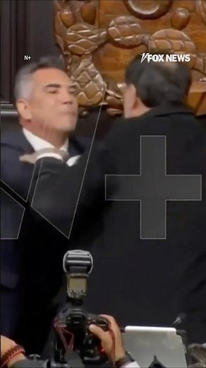 WATCH: Brawl ERUPTS on Senate floor in Mexico #foxnews #news #shorts