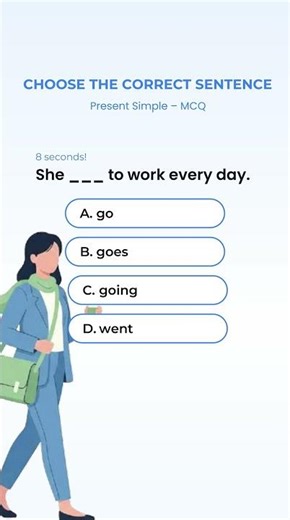 present simple quiz | choose the correct sentence
