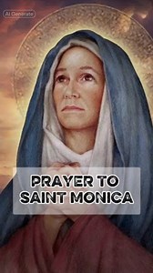 PRAYER TO SAINT MONICA Our SAINT OF THE DAY, Saint Monica, is the Patron Saint of mothers. She prayed so hard and so long for the conversion of her husband and son and they were converted. I encourage mothers who have problems regarding their children to have devotion to her. #monica #saintmonica | Jeffrey Dawa Habado