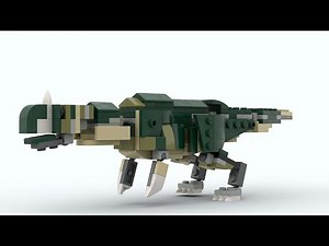 Lego 31121 Ceratosaurus rotate 3D