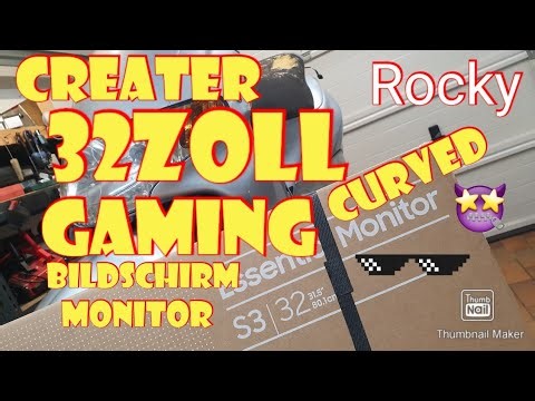 SAMSUNG 32 Zoll Essential S3 S39GD Full HD Gaming Monitor Creater Bildschirm Home Office Curved