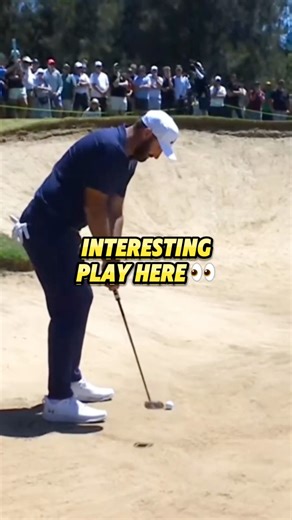 Putting From the BUNKER?! Interesting play here from Dustin Johnson. Would you try this? #golf #golfswing #golflife #golfswingpractice #golfaddict #golfstagram #golfcoaching⛳ #golfcourse #golfcoach #golfclub #golftips #golftip #golftipsdaily #golfpro #golflessonsneeded #golflesson | David Leathem Golf Tips