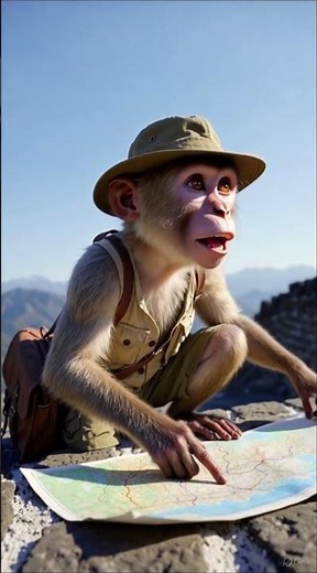Monkey Max Explores the Great Wall of China