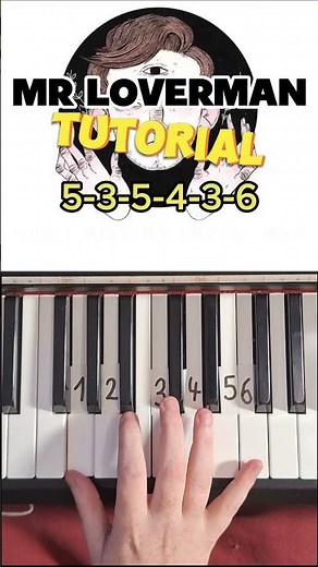 MR LOVERMAN PIANO TUTORIAL #shorts