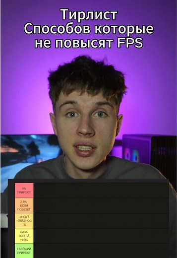 Не всё, что называют оптимизацией, реально повышает FPS. Есть вещи, которые могут улучшить плавность, снизить задержку или убрать фоновые проблемы. Но есть и куча популярных “твиков”, которые дают 0% прироста и просто создают ощущение, что с ПК что-то сделали. В видео разобрал самые популярные мифы про FPS и разложил их по тир-листу. Сохрани, чтобы не вестись на мусорные гайды.