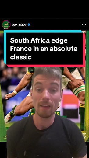 South Africa Edges France in Rugby World Cup Quarterfinal