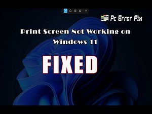 FIXED: Print Screen Not Working on Windows 11/10 |Working Tutorial | PC Error Fix