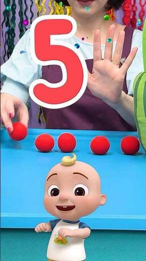 12345 Learn to Count with the Magic Red Ball🔴! #cocomelon #shorts