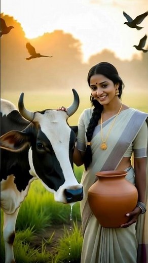 A cow gives unlimited milk | cartoon animation video | #shorts #ai