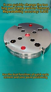 Multi-faceted zero-point fixture#vises #4-axis #5-axis #makers #fixture#Automation#Manufacturing#Machining#CNCMachin | Zero Point Prince