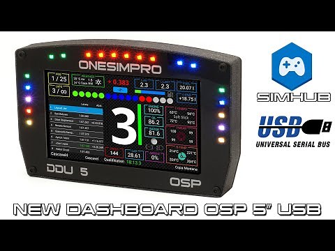 NEW OSP DDU 5 DASHBOARD - SIMHUB LED MANUAL - ONESIMPRO