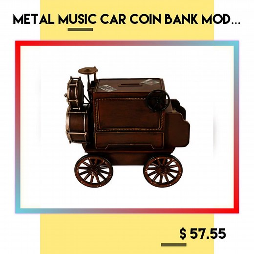 Unleash your passion for music! 🎶✨ Introducing the Metal Music Car Coin Bank Model - the perfect blend of style and purpose! With its striking design and sturdy build, this $57.55 treasure not only makes saving fun, but also adds a touch of rock 'n' roll charm to any space. Whether you’re a music lover or looking for a unique gift, this coin bank is a must-have. Keep those loose coins organized while celebrating your favorite tunes! 🎸💰💖 Don't wait! Add this artistic piece to your cart today 