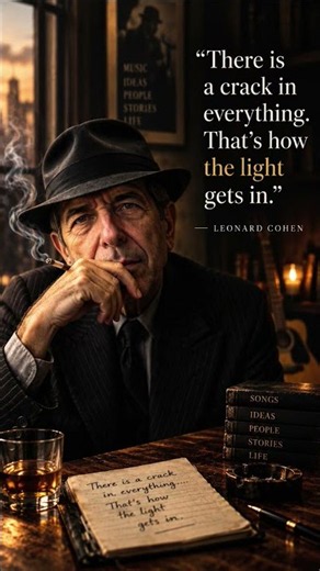 “There is a crack in everything. That’s how the light gets in.”