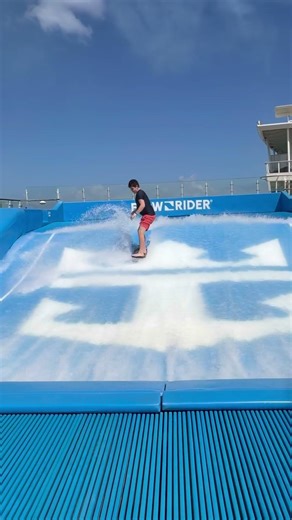First attempt at a 360 on the flow rider