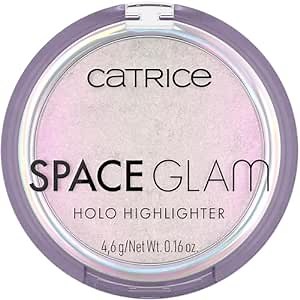 Catrice | Space Glam Holo Highlighter | Iridescent, Multichrome, Highly Pigmented | Pink, Gold & Green Shimmer Effect | Vegan & Cruelty Free