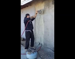 Benron Cement Stucco Sprayer Hopper Gun - Stucco Sprayer - Yellow - Steel - Handheld - 1.5 Gallon - 30-200CHN