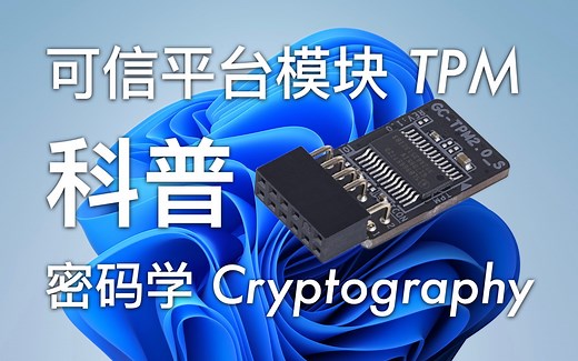 【Win11】安装卡住了才知道TPM?可信平台模块组成和密码学基础科普