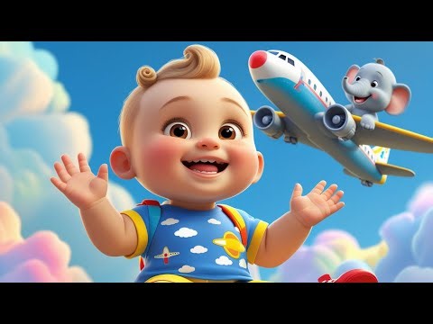 Baby Elephant Flies the Airplane | Fun Kids Song | Exciting Adventure Rhyme