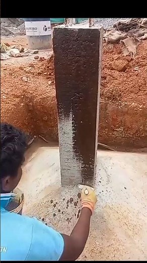 Water Proof Bitumen Paint apply in below ground level|‪@MrViju1212‬