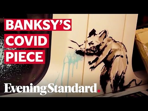 Banksy unveils new coronavirus-related artwork on London Underground tube carriage