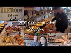 Hotel in Israel🇮🇱: Eat all you can breakfast buffet in a 5 star hotel #israel #hotel #buffet #travel