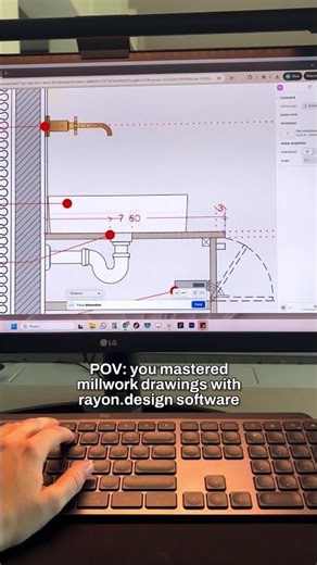 POV: you create millwork faster with Rayon.design (www.rayon.design) #interiordesign #cadsoftware