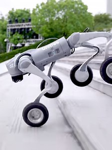 197K views · 3.1K reactions | Watch the wheels whisk this upgraded quadruped #robot across the floor in this promotional video released on Tuesday by Unitree Robotics, a Chinese company based in Hangzhou, #Zhejiang Province. With its wheels and legs, this cyber canine shows an impressive all-terrain ability. #ChinaTech | Xi's Moments | Facebook