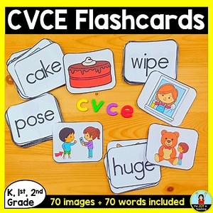 CVCE Word and Picture Flashcards | CVCE Word Picture Match