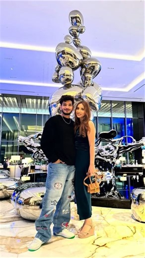 lovebirds 🦋💕 Munawar and Mehzabeen #biggboss #munawarfaruqui #teramerapyar #lovesong #shortsfeed #